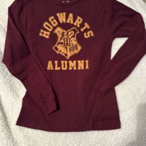MAD Engine Hogwarts Alumni Long Sleeve Tee in Maroon and Gold